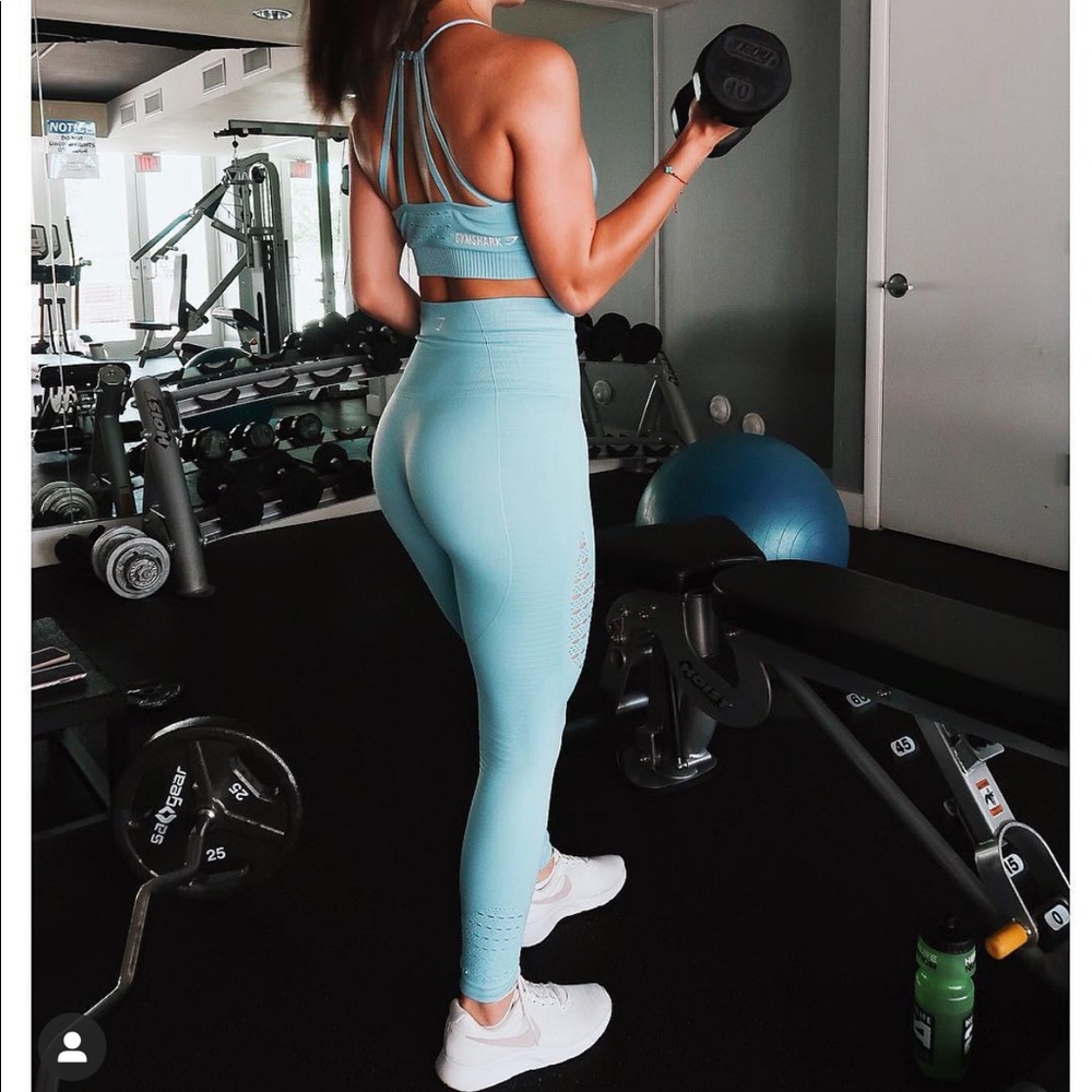 Gymshark Blue Energy Seamless Leggings